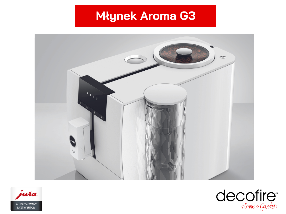 Ekspres Jura ENA 4 Nordic White wyposażony w młynek do kawy Aroma G3