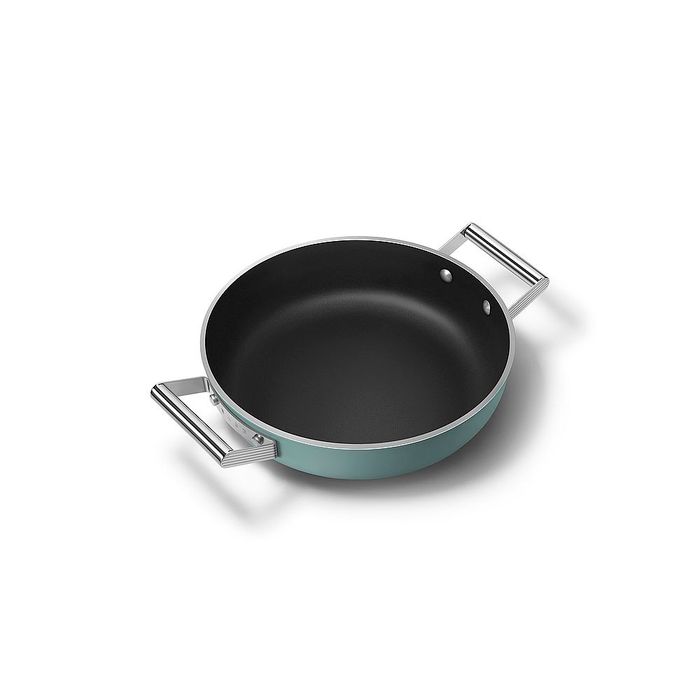Głęboka patelnia 28 cm Szmaragdowy Smeg (DPF2812EGM)