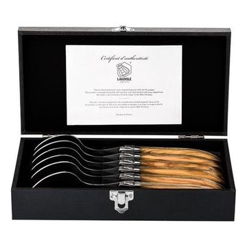 Zestaw łyżek stołowych Luxury Line drewno Oliwne Laguiole