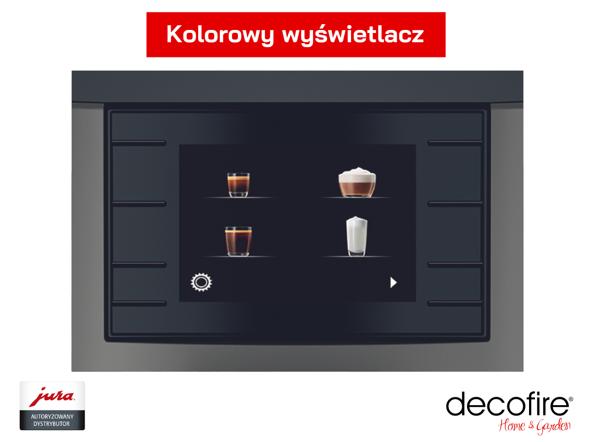 Kolorowy wyświetlacz w ekspresie Jura E6 Dark Inox (EC)