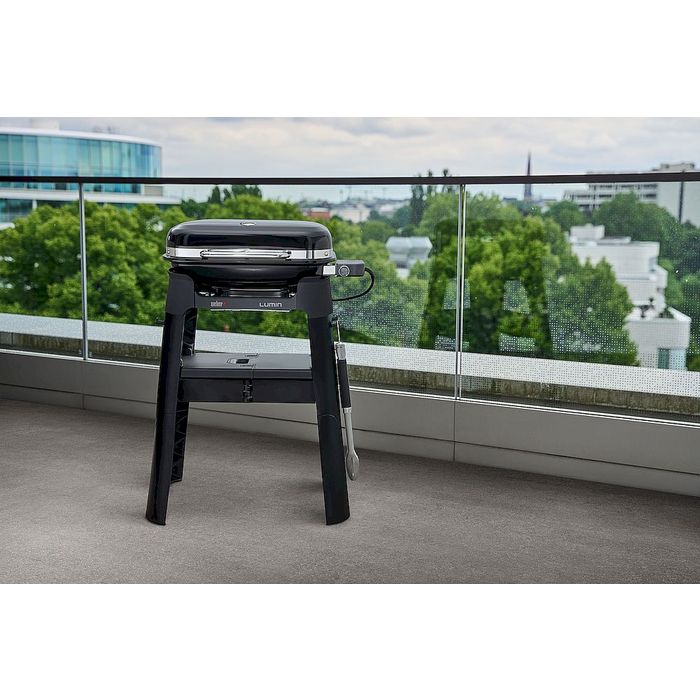 Grill elektryczny Weber Lumin czarny ze stojakiem (92010879)
