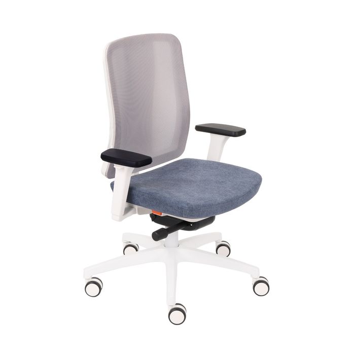 Grospol fotel dla dzieci ErgoJunior WS white / grey / black tkanina Strong - 8 kolorów
