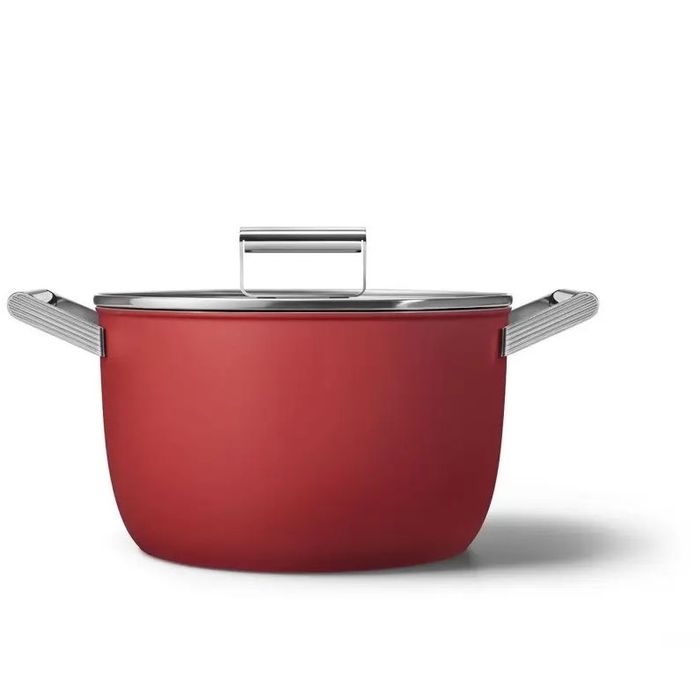 Garnek 26 cm Czerwony Smeg (CKFC2611RDM)