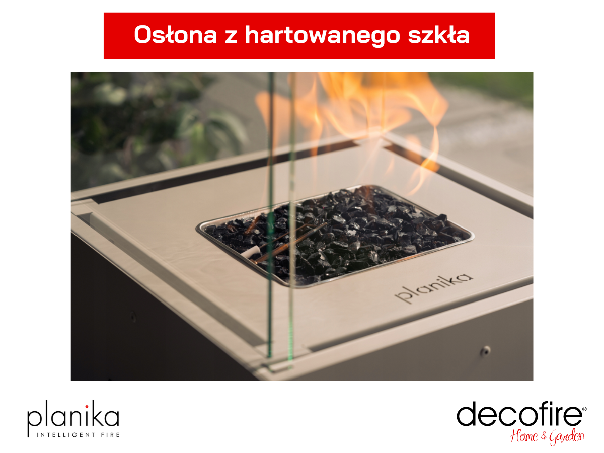 Osłona paleniska z hartowanego szkła