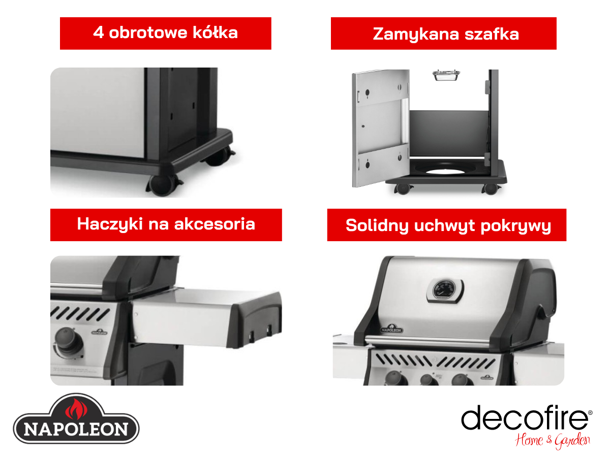 Dodatkowe funkcje w grillu Napoleon XT Rogue 365 SIBPSS 