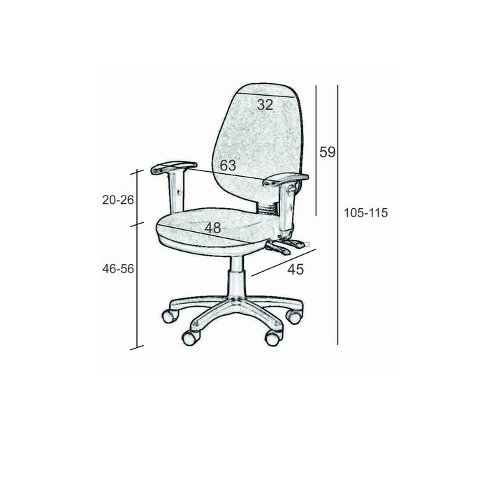 Fotel biurowy Sit Plus ZIPPER