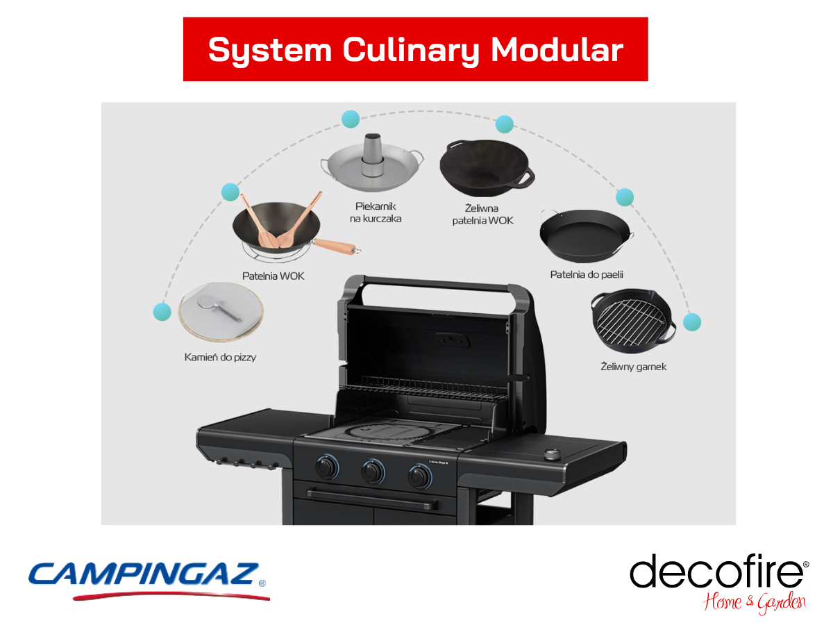 Grill gazowy Campingaz Series Onyx 3 S – system Culinary Modular