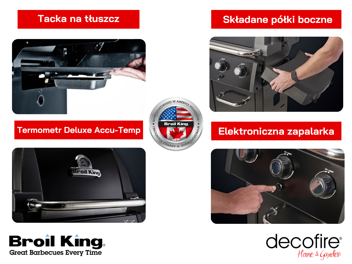Dodatkowe funkcjonalności w grillu Broil King Royal 320 Shadow