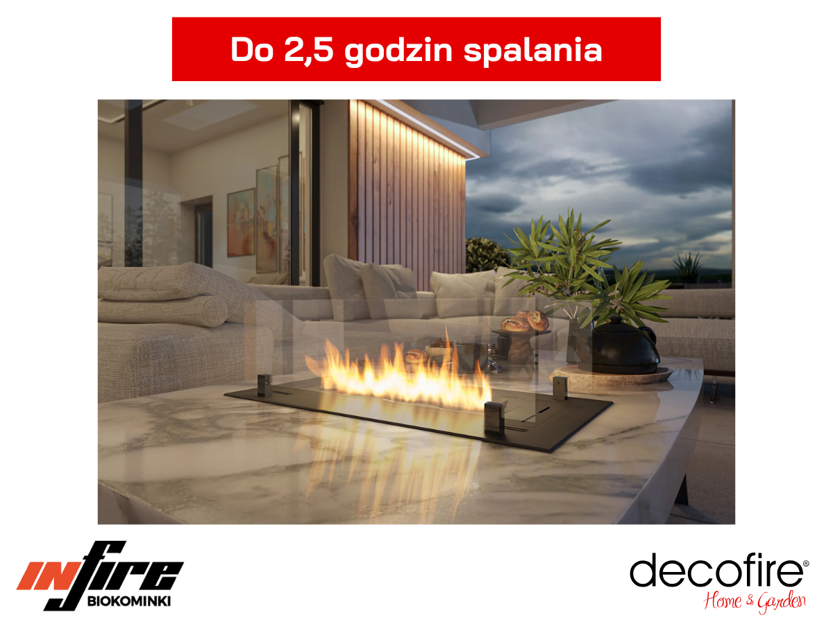 Długi czas pracy wkładu do zabudowy Infire INSERT Slim 800