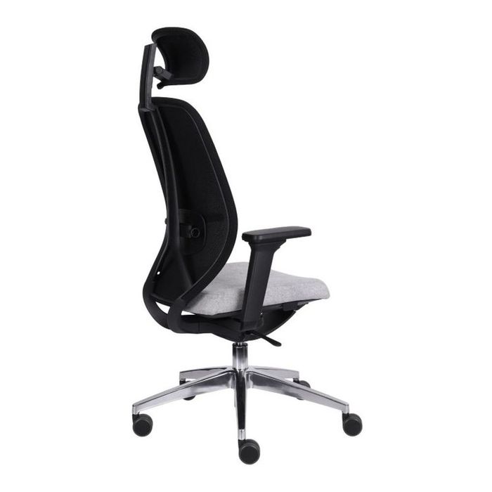 Grospol Ergonomiczny fotel biurowy 4U BS HD chrome tkanina Medley - 12 kolorów