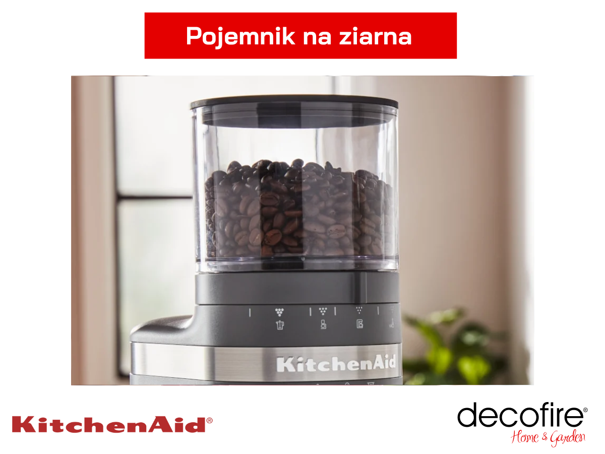 Górny pojemnik na ziarna w młynku do kawy Charcoal Grey KitchenAid