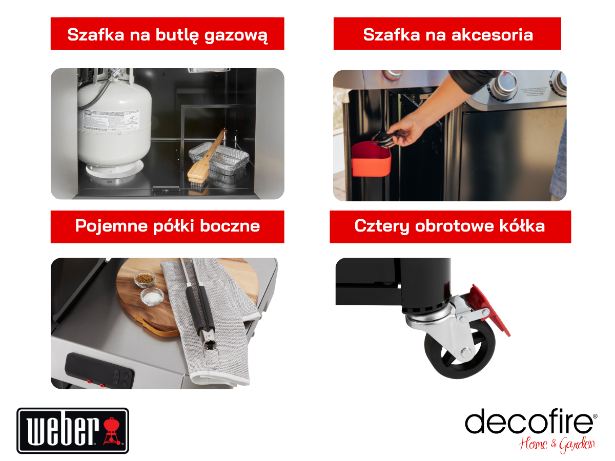 Grill gazowy Weber Genesis EX-335 dodatkowe udogodnienia