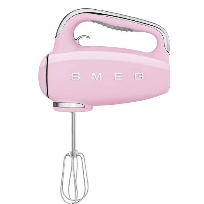 Mikser ręczny 50's style Pastelowy róż Smeg (HMF01PKEU)