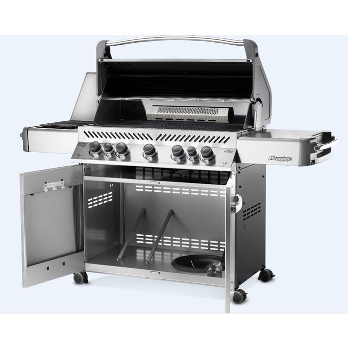 Grill gazowy Napoleon Prestige 665 RSIB Stainelss Steel z tylnym i bocznym palnikiem na podczerwień (P665RSIBPSS-PL)