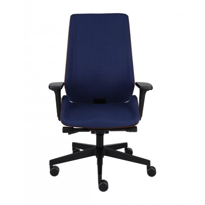 Grospol Fotel biurowy Moon Wood black tkanina Strong - 8 kolorów
