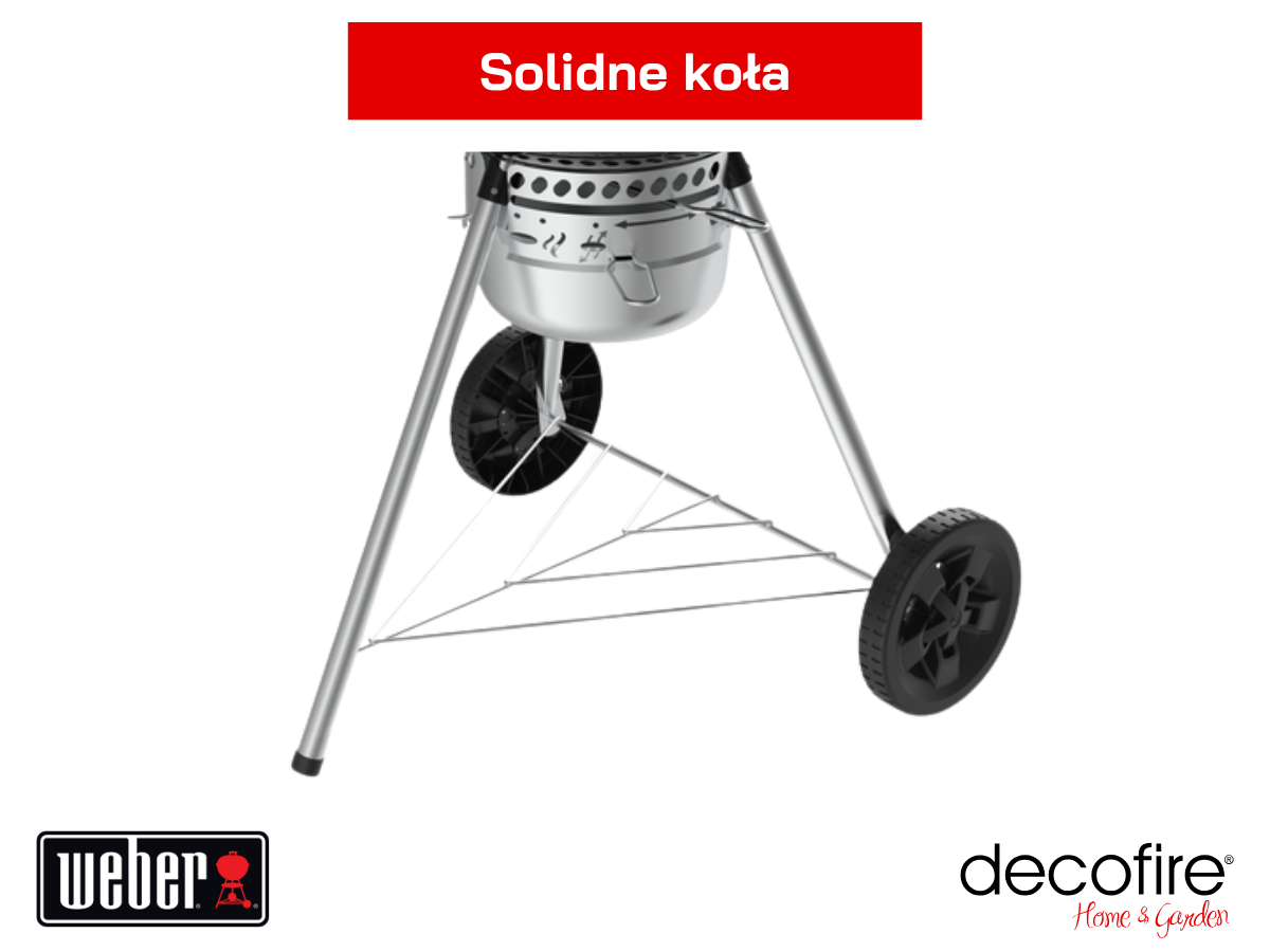 Grill węglowy Weber Original Kettle Premium 57 cm – stabilna konstrukcja