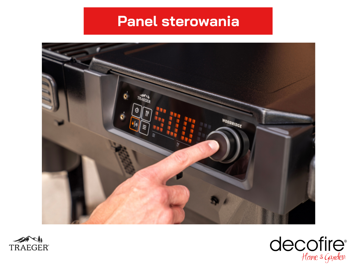 Prosta obsługa grilla – panel sterowania z wyświetlaczem