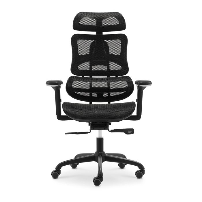 UNIQUE Fotel biurowy ERGOTECH black frame czarny (CM-B137A-4)