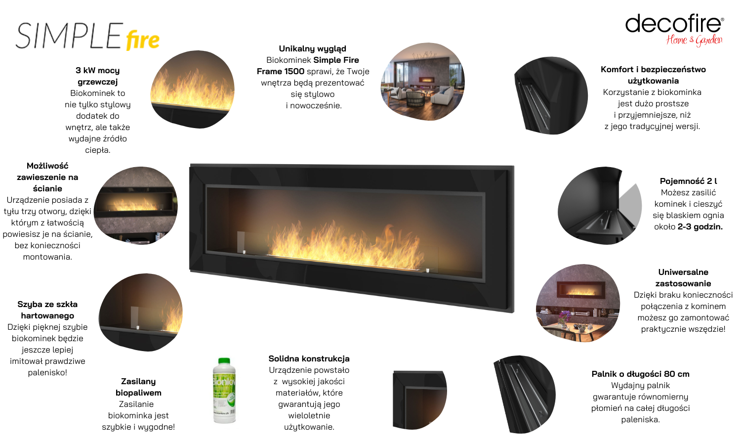 Simple Fire FRAME 1500 czarny