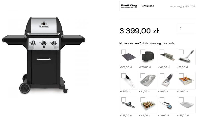 Grill Broil King Monarch 320 i proponowane akcesoria