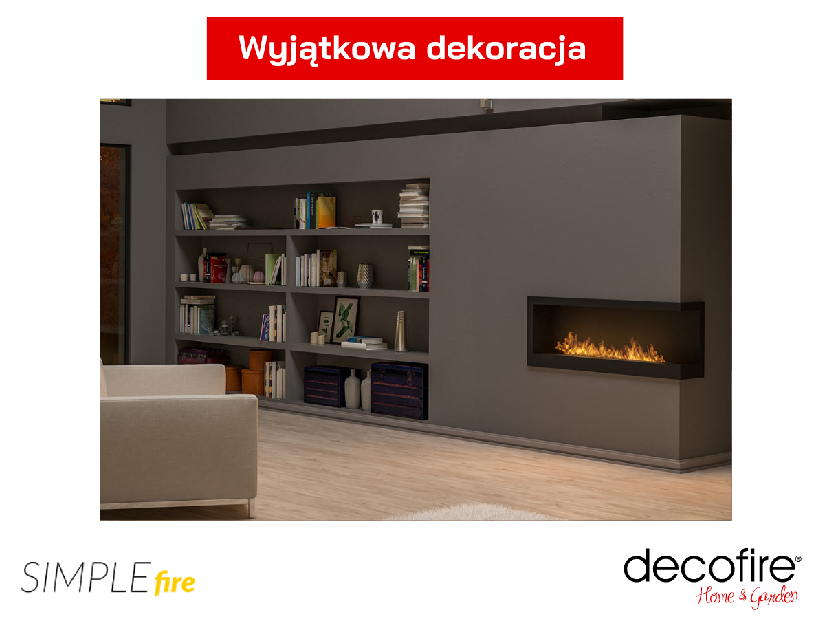 Biokominek Simple Fire CORNER 1200R wyjątkowa dekoracja