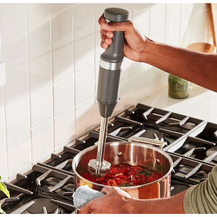 Bezprzewodowy blender ręczny Charcoal Grey KitchenAid (5KHBBV53EDG)