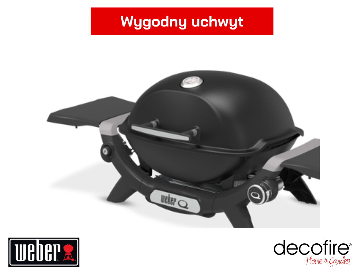 Grill gazowy Weber Q 1200N ze stolikami bocznymi – wygodny uchwyt