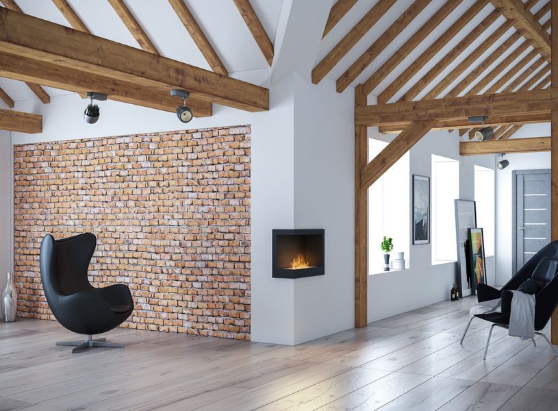 Aranżacja - biokominek narożny Simple Fire CORNER 600L lewy