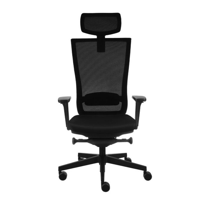 Grospol Fotel biurowy Marti BS HD black tkanina Flex - 8 kolorów