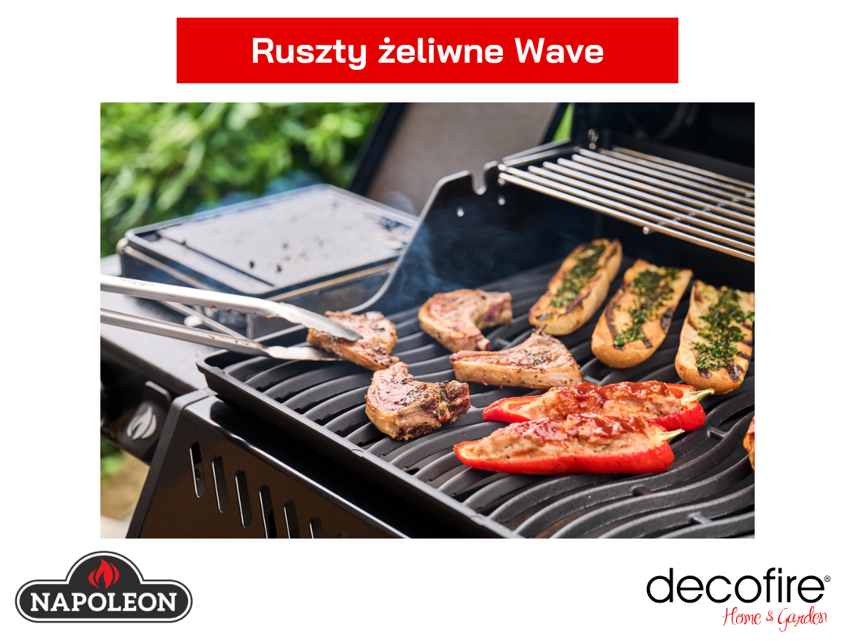 Ruszt żeliwny Wave o falowanej konstrukcji