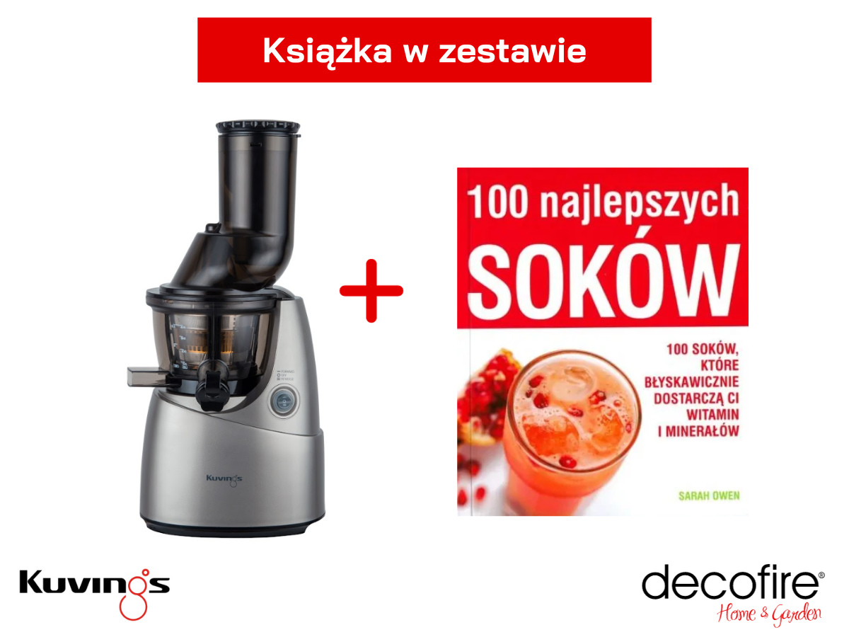 Książka w zestawie z wyciskarką wolnoobrotową Kuvings B6000