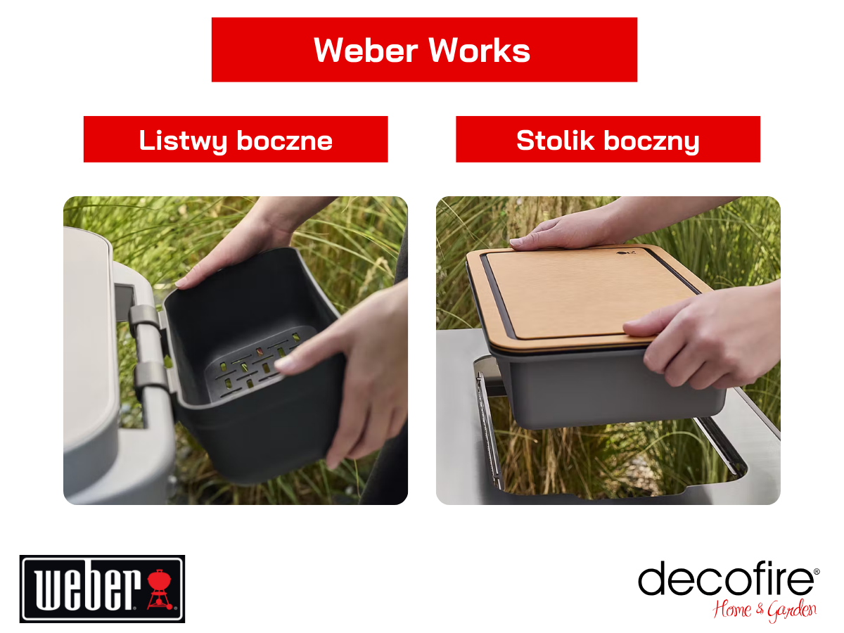Listwy i stolik boczny Weber Works