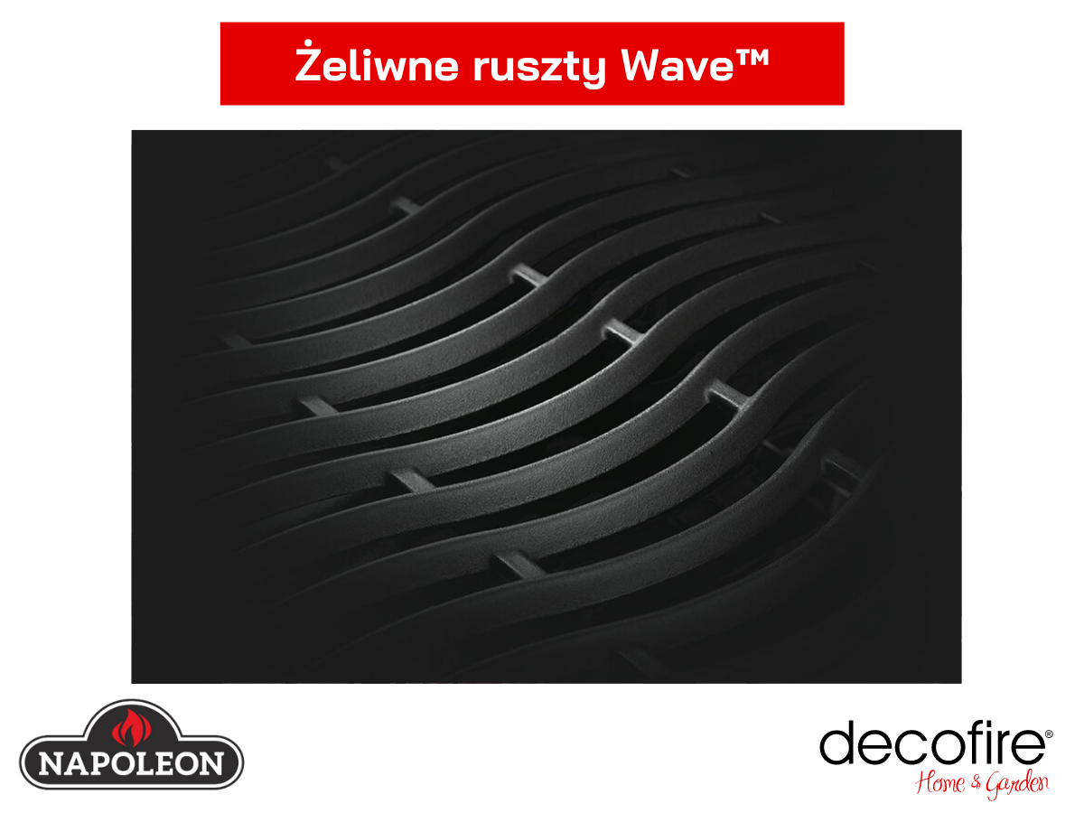 Żeliwny ruszt Wave w grillu gazowym Napoleon Freestyle 365 SB