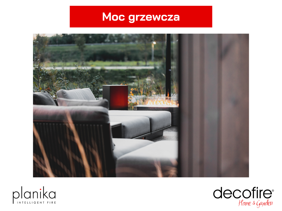 Moc grzewcza – kominek automatyczny na gaz LPG / gaz ziemny Galaxy Laurent Planika