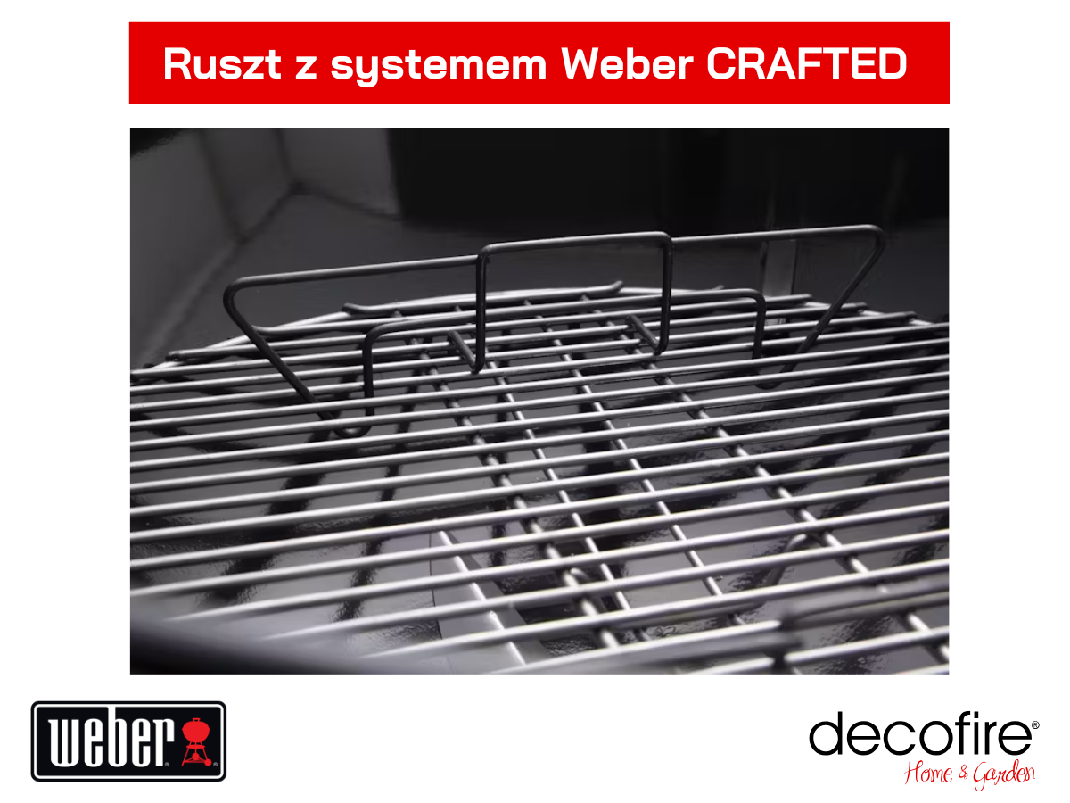 Grill węglowy Weber Master-Touch 67 cm – ruszt z systemem Weber CRAFTED