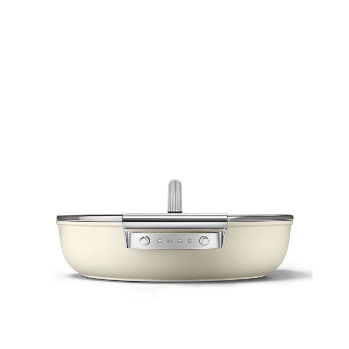 Głęboka patelnia 28 cm Kremowy Smeg (DPF2812CRM)
