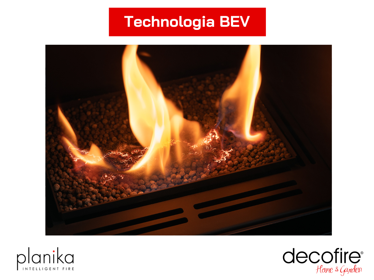 Biokominek Planika Scandi z technologią BEV