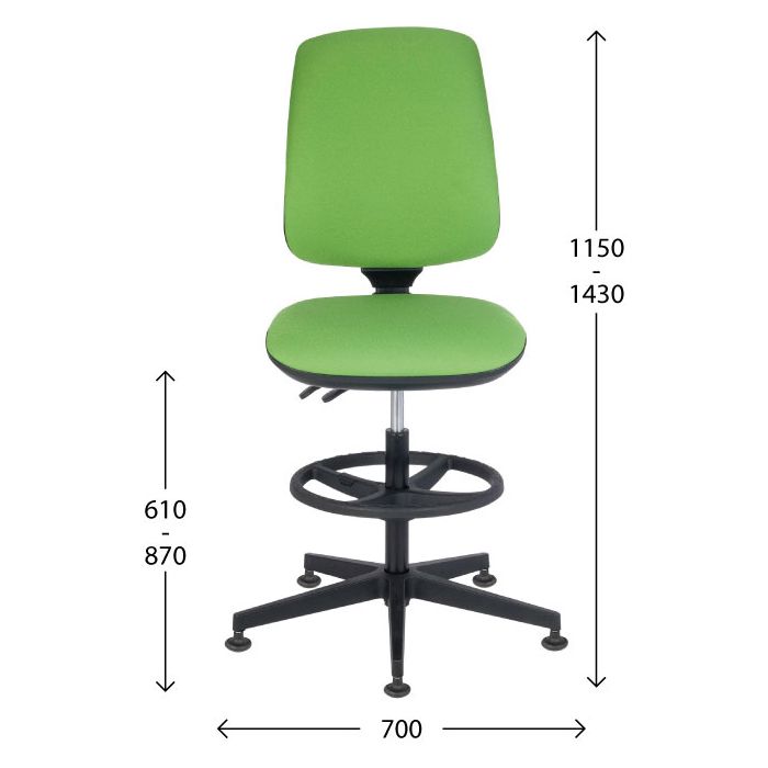 Fotel biurowy Grospol Starter BP Ring Base tkanina Omega - 8 kolorów