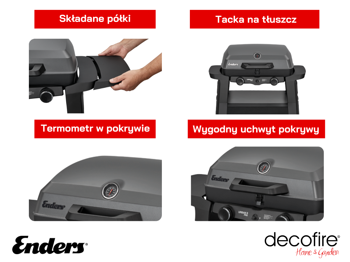 Dodatkowe udogodnienia w grillu Enders Urban II PRO