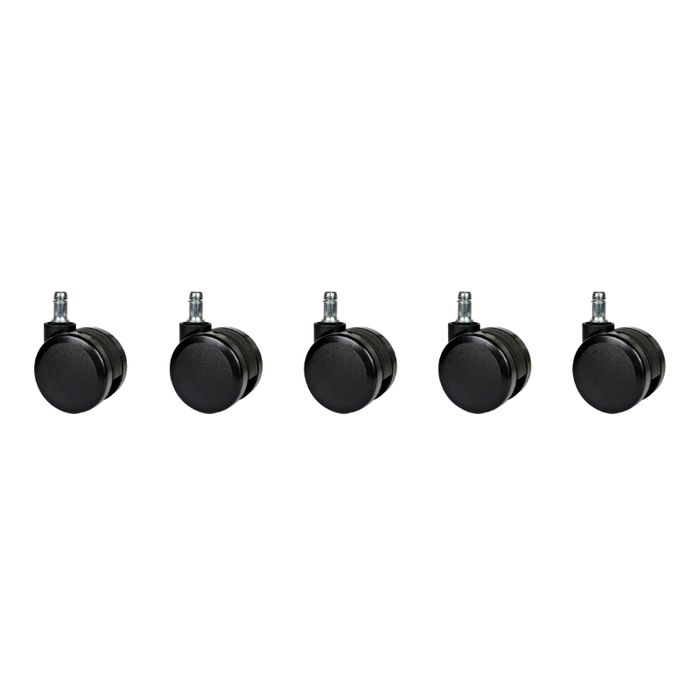 Unique Kółka twarde do foteli biurowych 60 mm - 5 szt. (CT60-272)(CT-07)