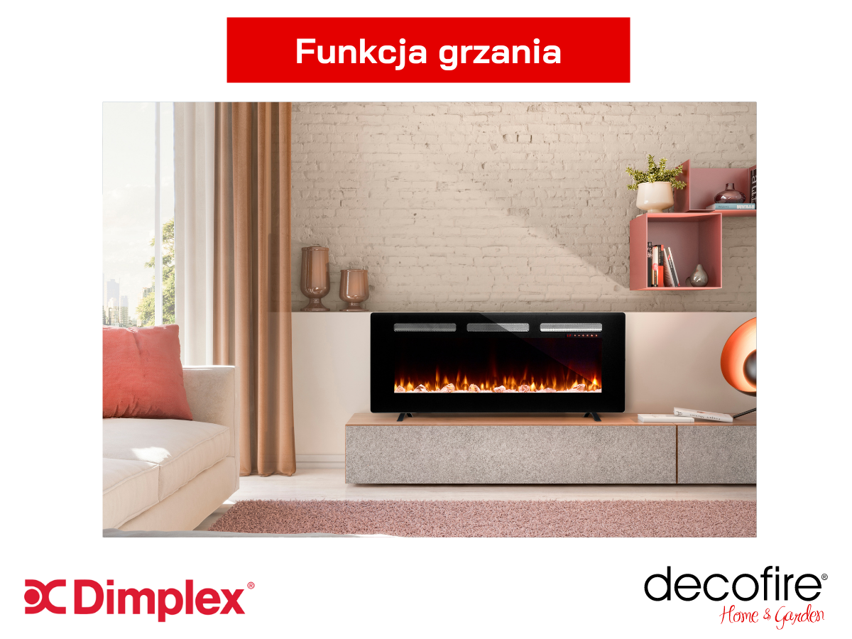 Ogrzewanie pomieszczenia funkcją grzewczą kominka Dimplex Sierra 48