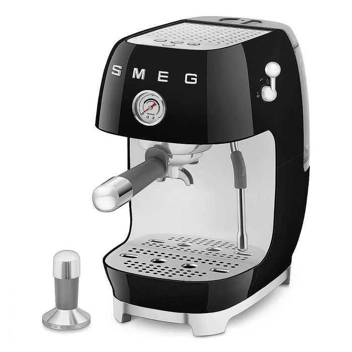 Ekspres kolbowy do kawy Czarny Smeg (ECF03BLEU)