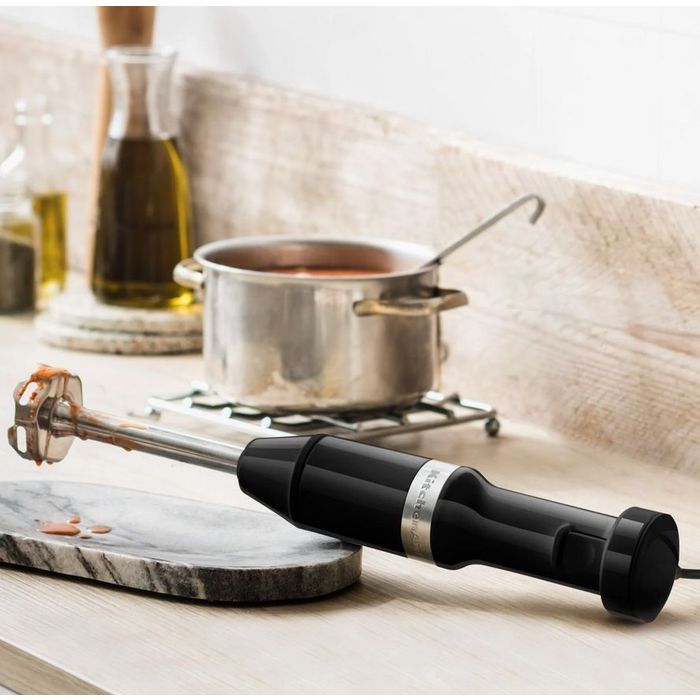 Blender ręczny z akcesoriami Onyx Black KitchenAid (5KHBV83EOB)