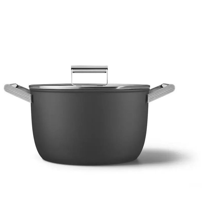 Garnek 26 cm Czarny Smeg (CKFC2611BLM)