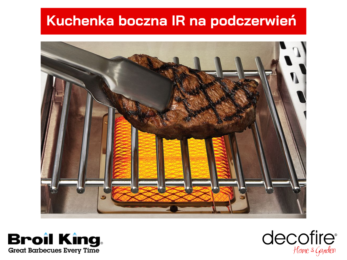 Kuchenka boczna IR z palnikiem na podczerwień