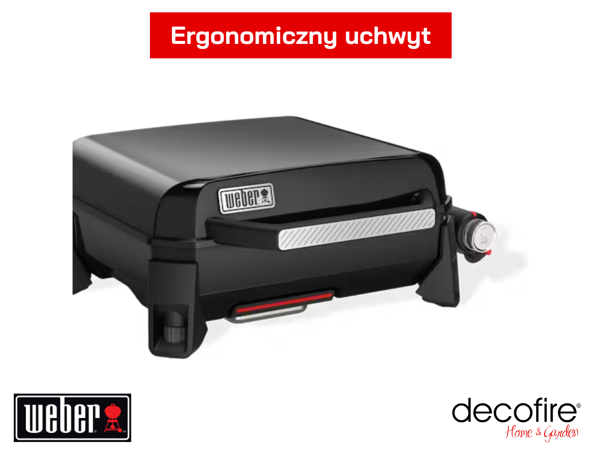 Płyta grill gazowy Weber na kartusze SLATE GP 43 cm Premium – ergonomiczny uchwyt