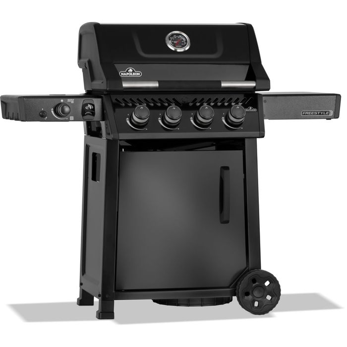 Grill gazowy Napoleon Freestyle PRO 425 z palnikiem bocznym na podczerwień widok z boku