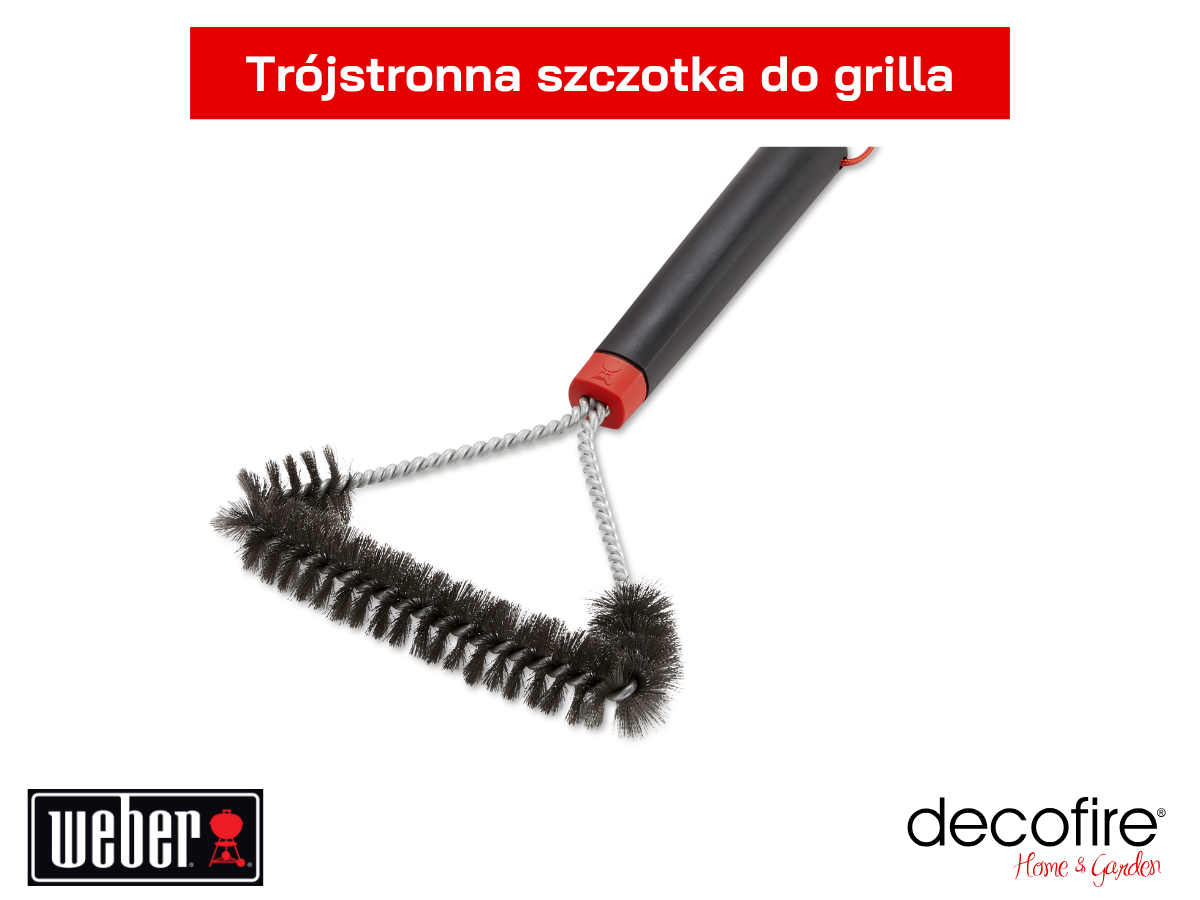 Trójstronna szczotka do grilla