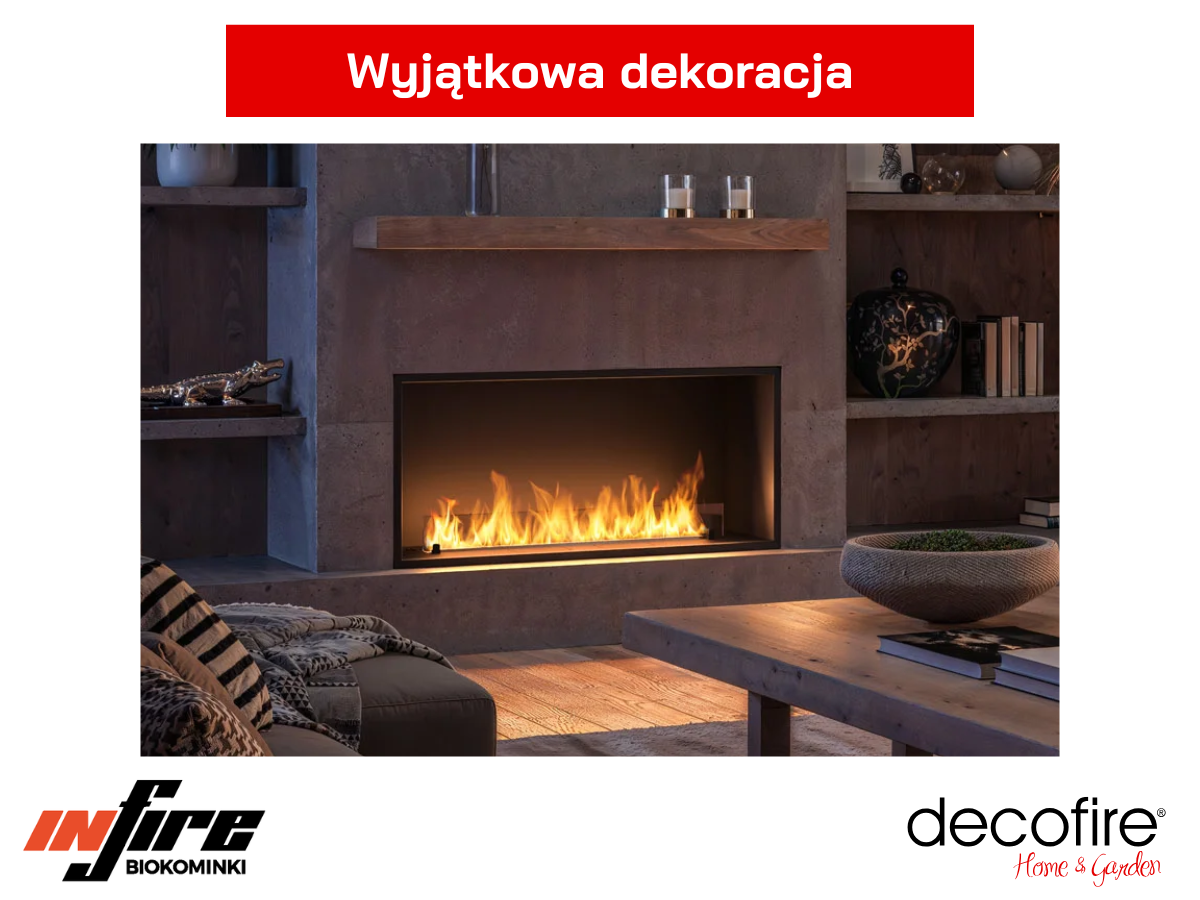 Biokominek do zabudowy Infire Etronic Inside 1200 wyjątkowa dekoracja