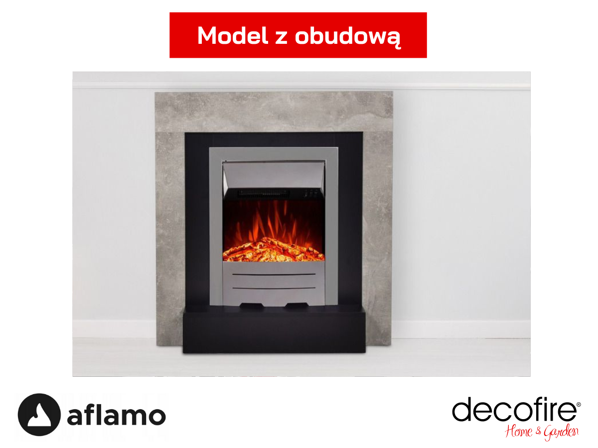 Kominek elektryczny Aflamo Simple Dexter z obudową